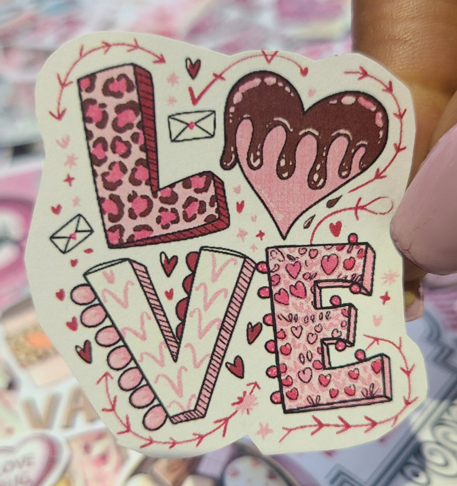 Valentine LO-VE Leopard Print