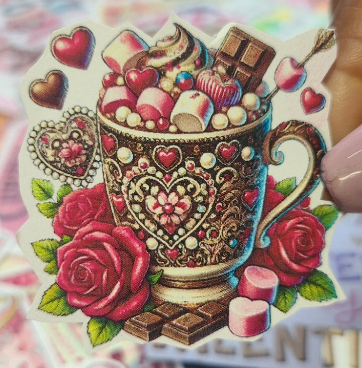 Valentine Hot Cocoa in Beautiful Mug