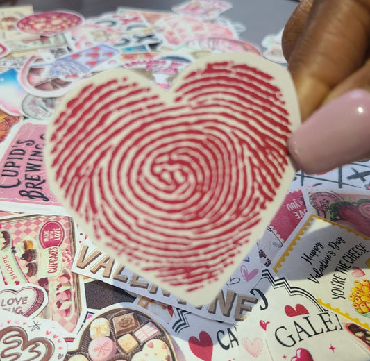 Valentine Fingerprint Heart
