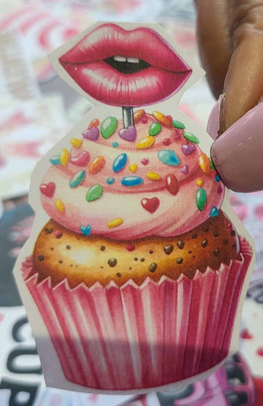 Valentine Cupcake Lip Topper