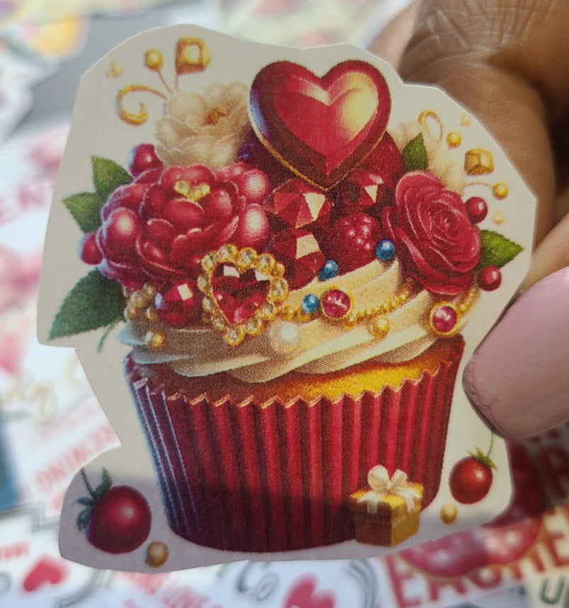 Valentine Cupcake with Red Heart 3