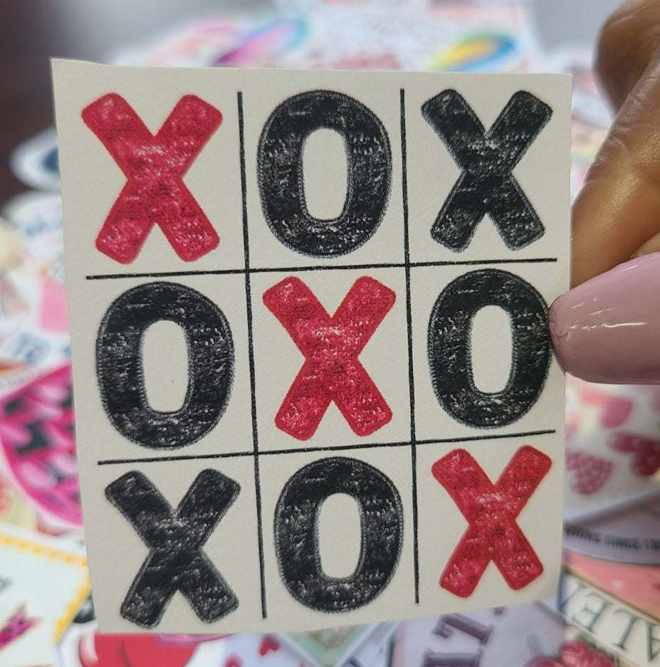 Valentine Sequins Tic Tac Toe