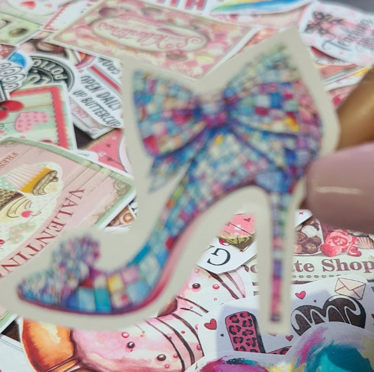 Valentine Pastel Disco  Mirrored Stiletto