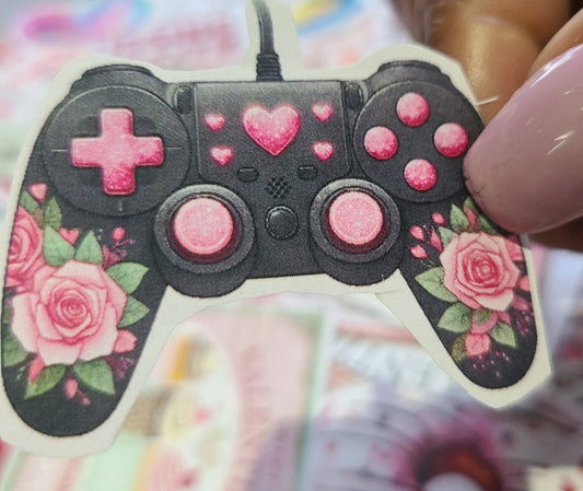 Valentine Black & Pink Game Controller