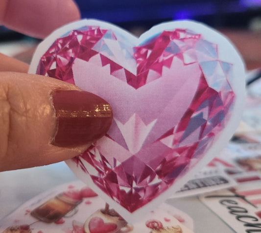 Valentine Pink Heart Diamond