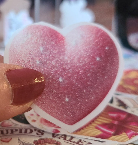 Valentine Red Glitter-like Heart