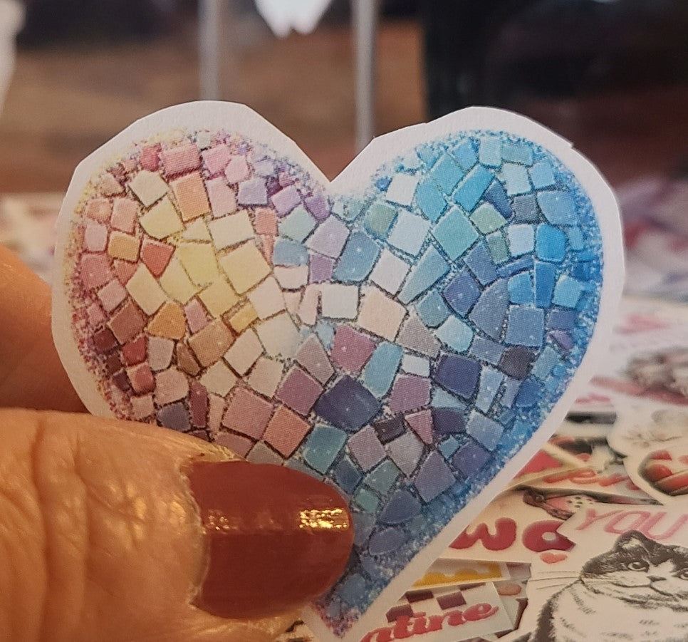 Valentine Pastel Mosaic Heart