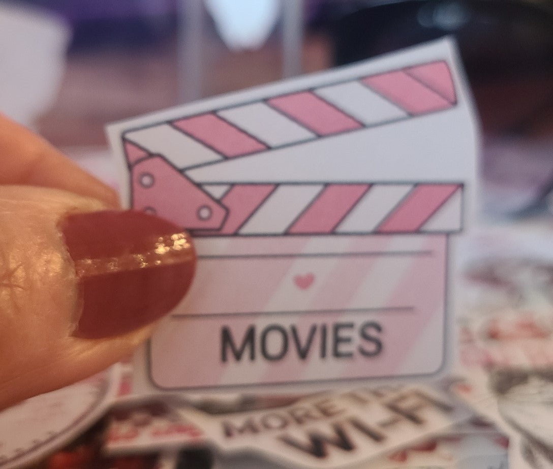 Valentine Pink Movie Clapboard
