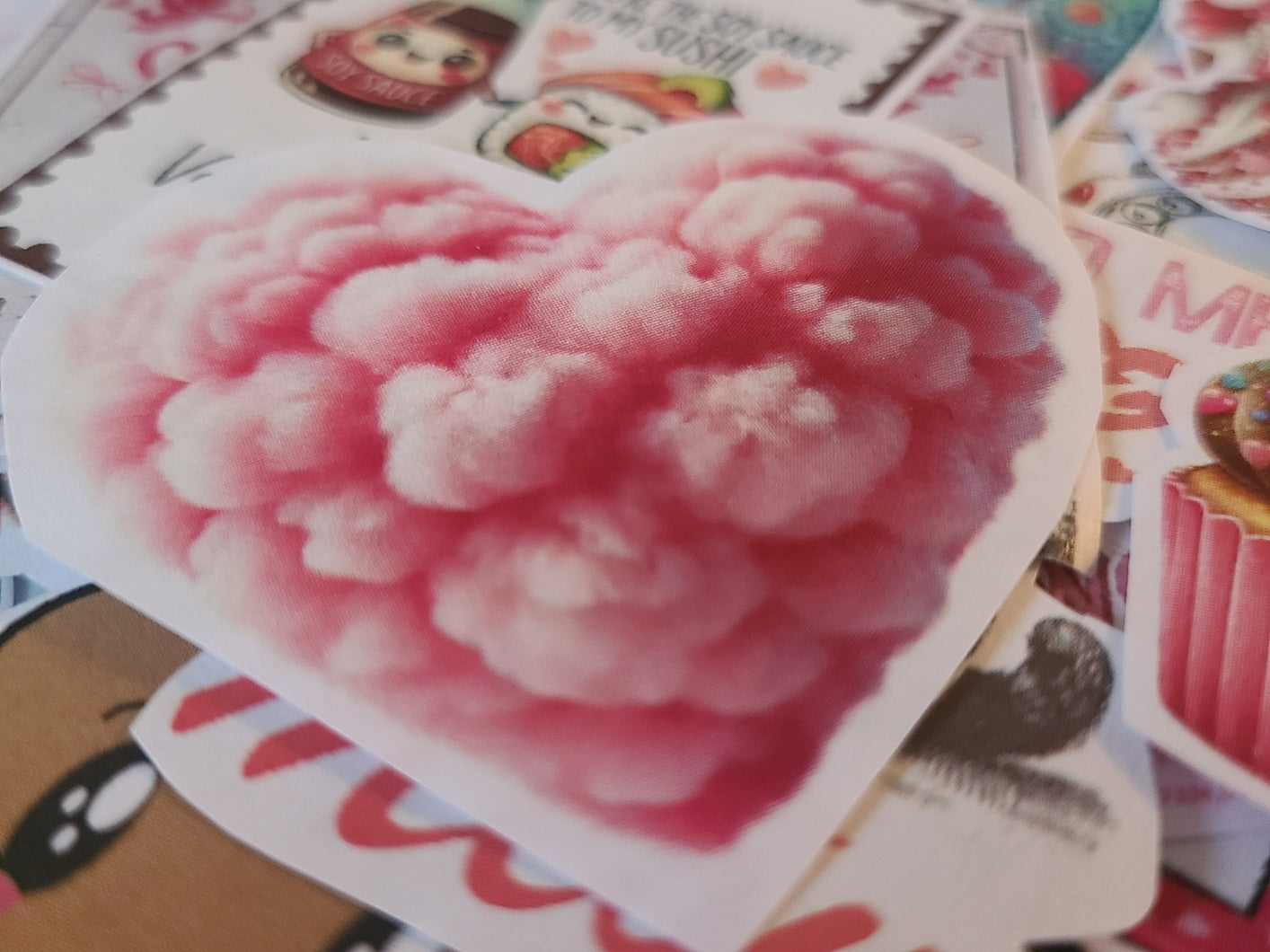 Valentine Pink Heart Cloud