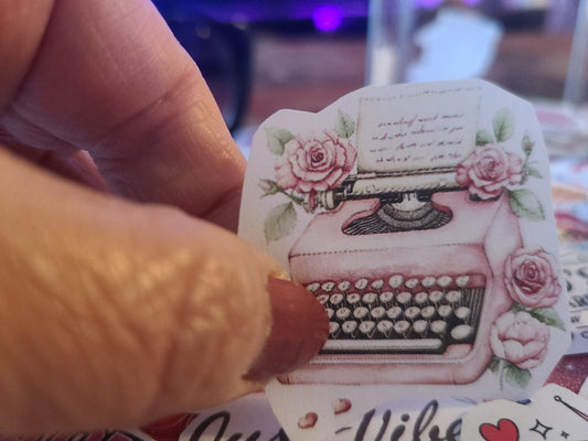 Valentine Pink Typewriter 8