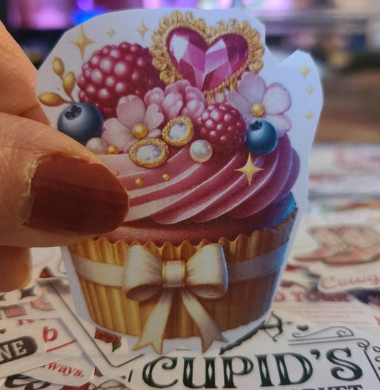 Valentine Cupcake with Jewels 12