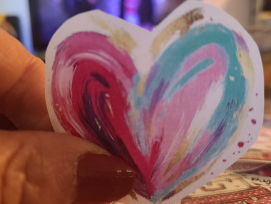 Valentine Brushstroke Heart Miami Vice Edition
