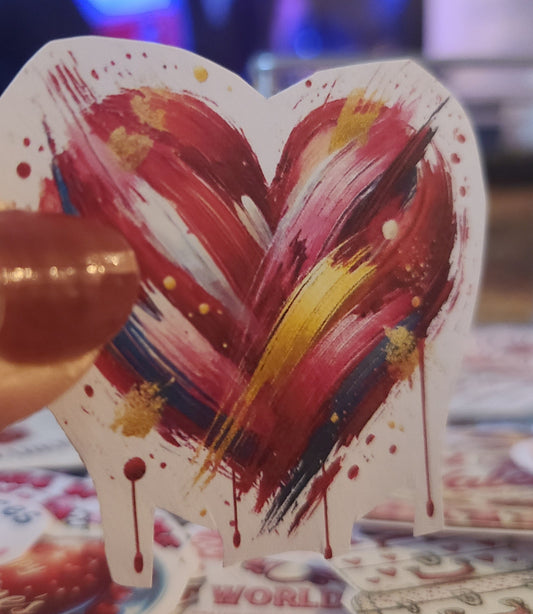 Valentine Brushstroke Heart 4