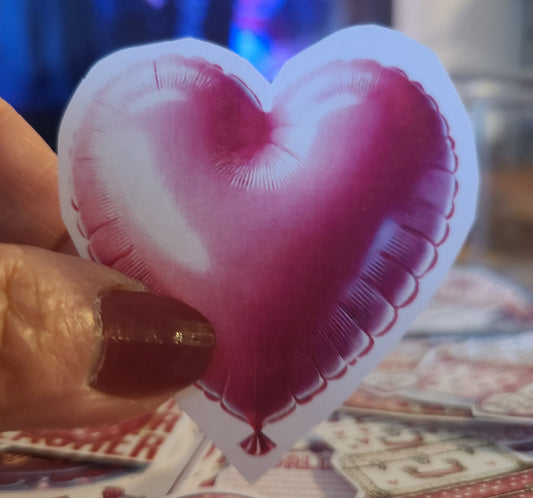 Valentine Pink Foil Heart Balloon