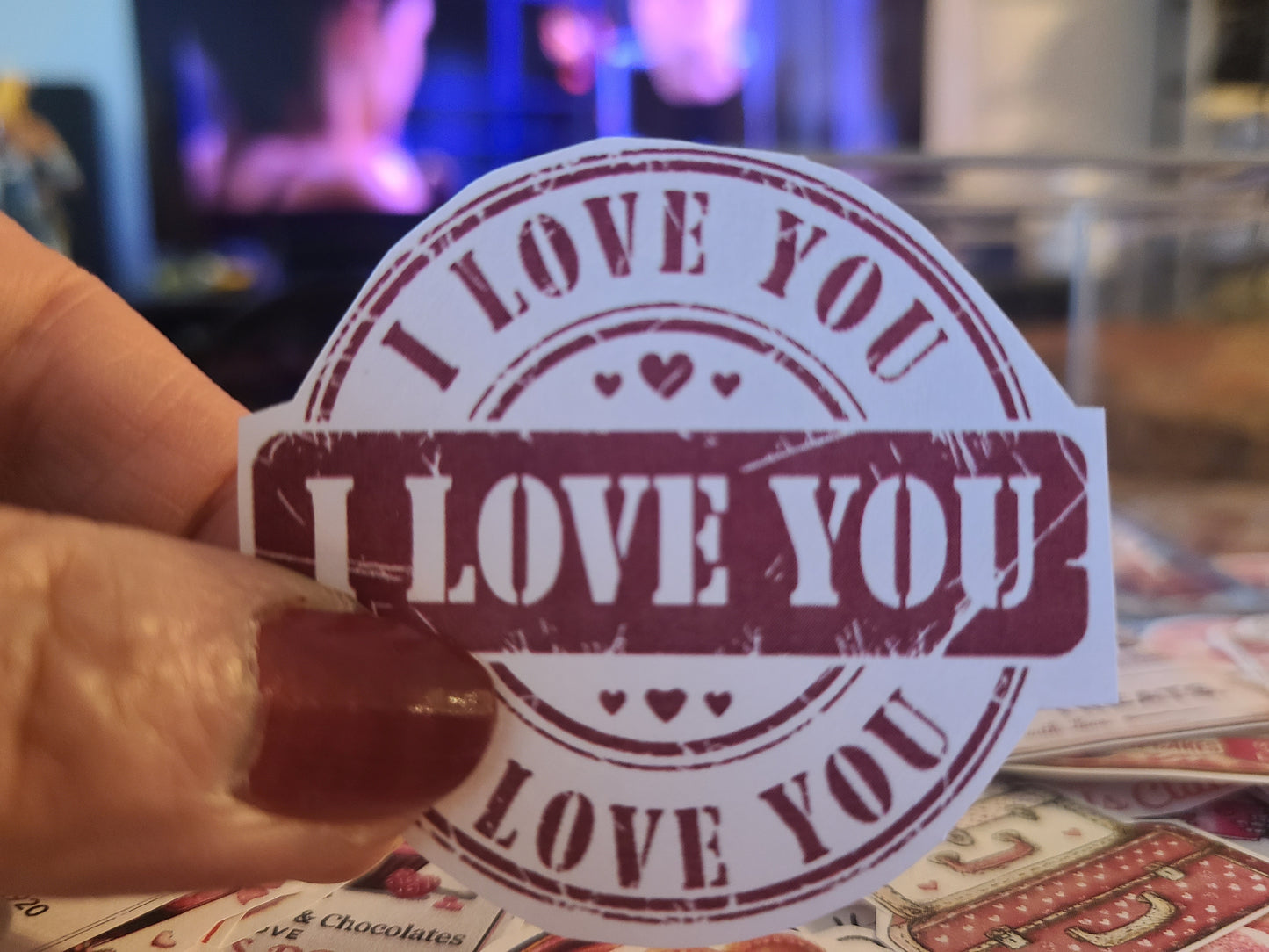 Valentine Circled I Love You's