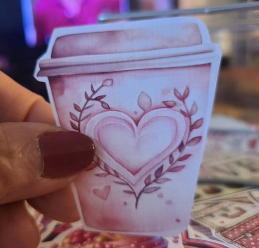 Valentine Pink Coffee Framed Heart