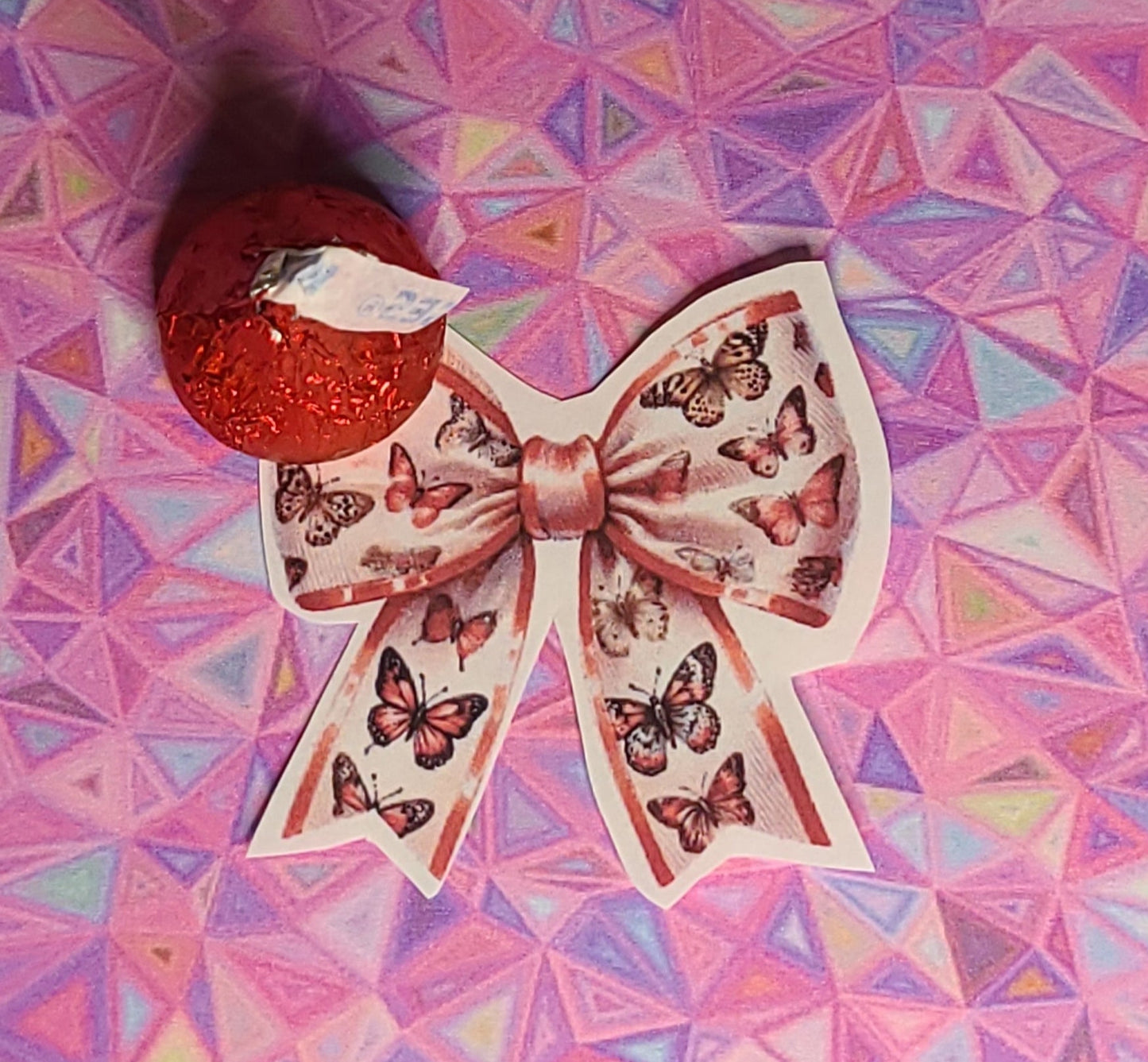 Valentine Bow with Butterfiles