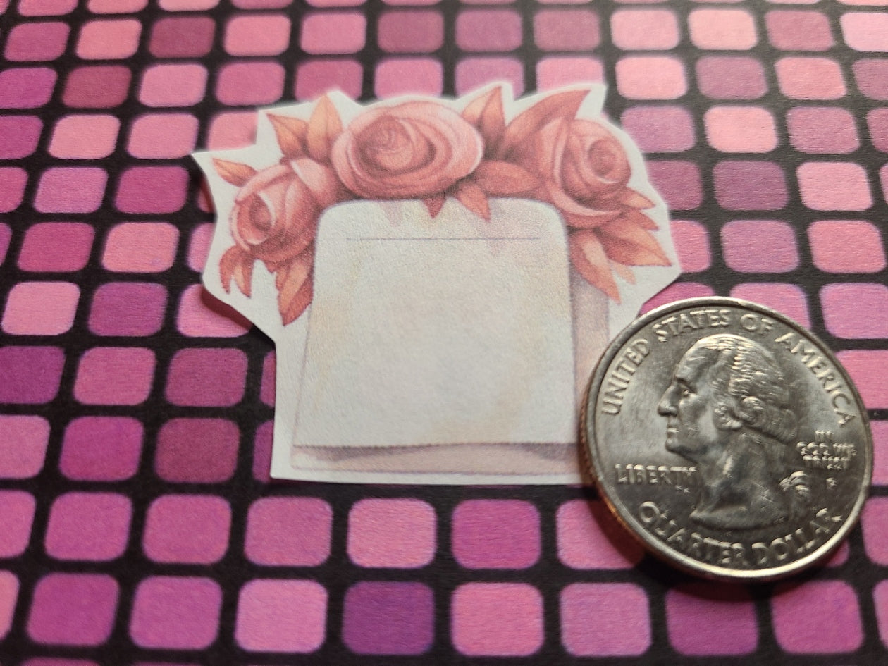 Valentine Notepad with Flowers