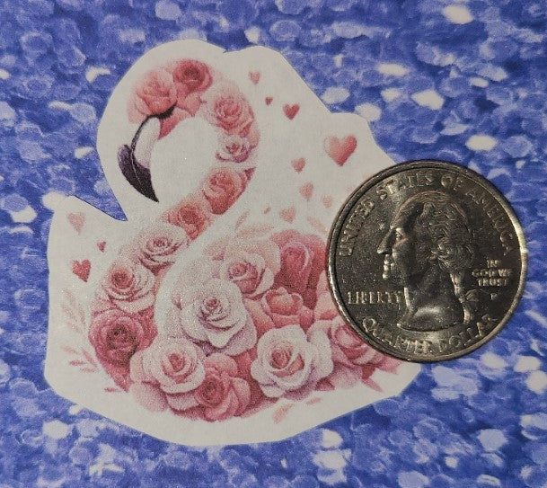 Valentine Floral Flamingo