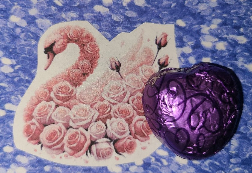 Valentine Floral Swan