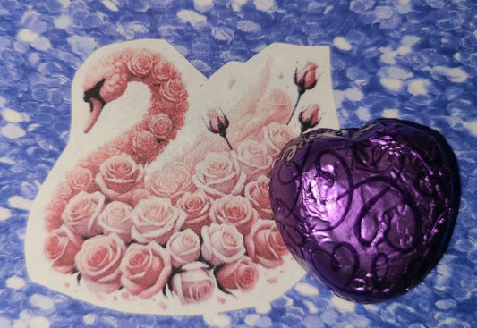 Valentine Floral Swan