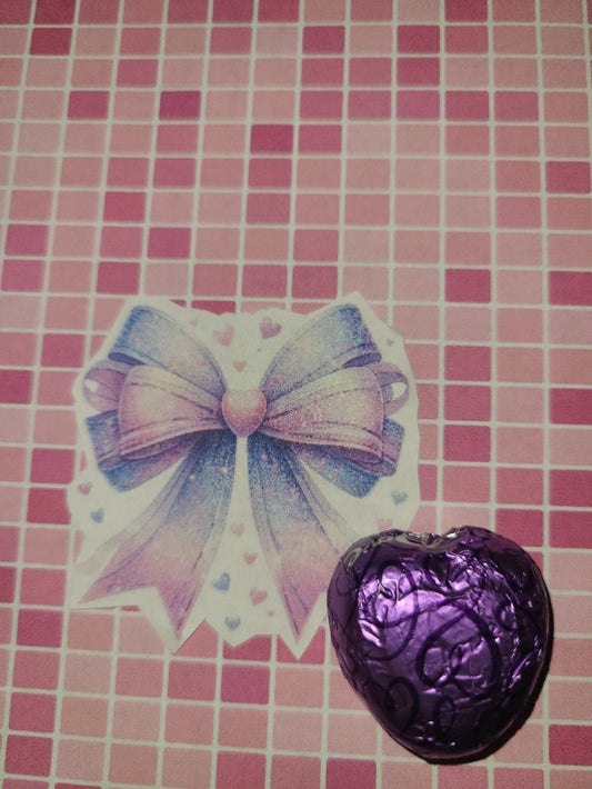 Valentine Sparkly Pastel Bow 12