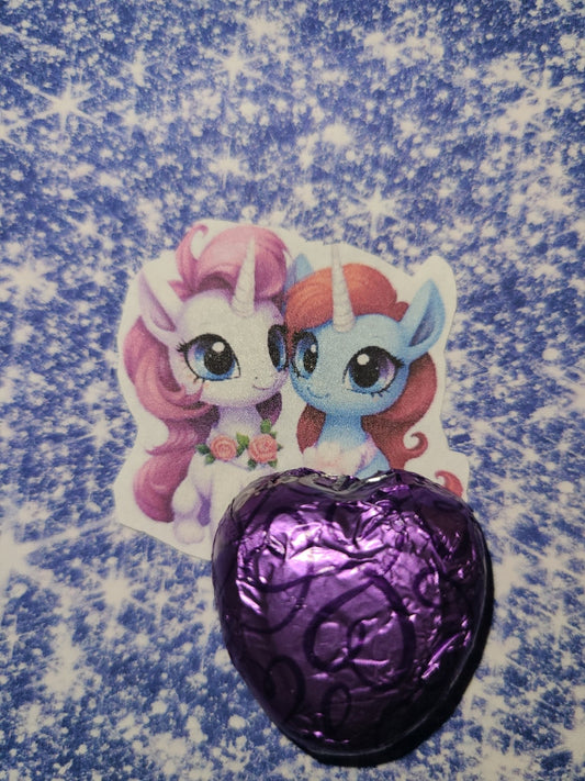 Valentine Double Unicorn Love