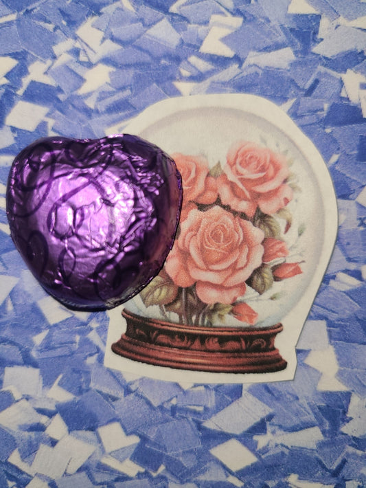 Valentine Snow Globe Roses
