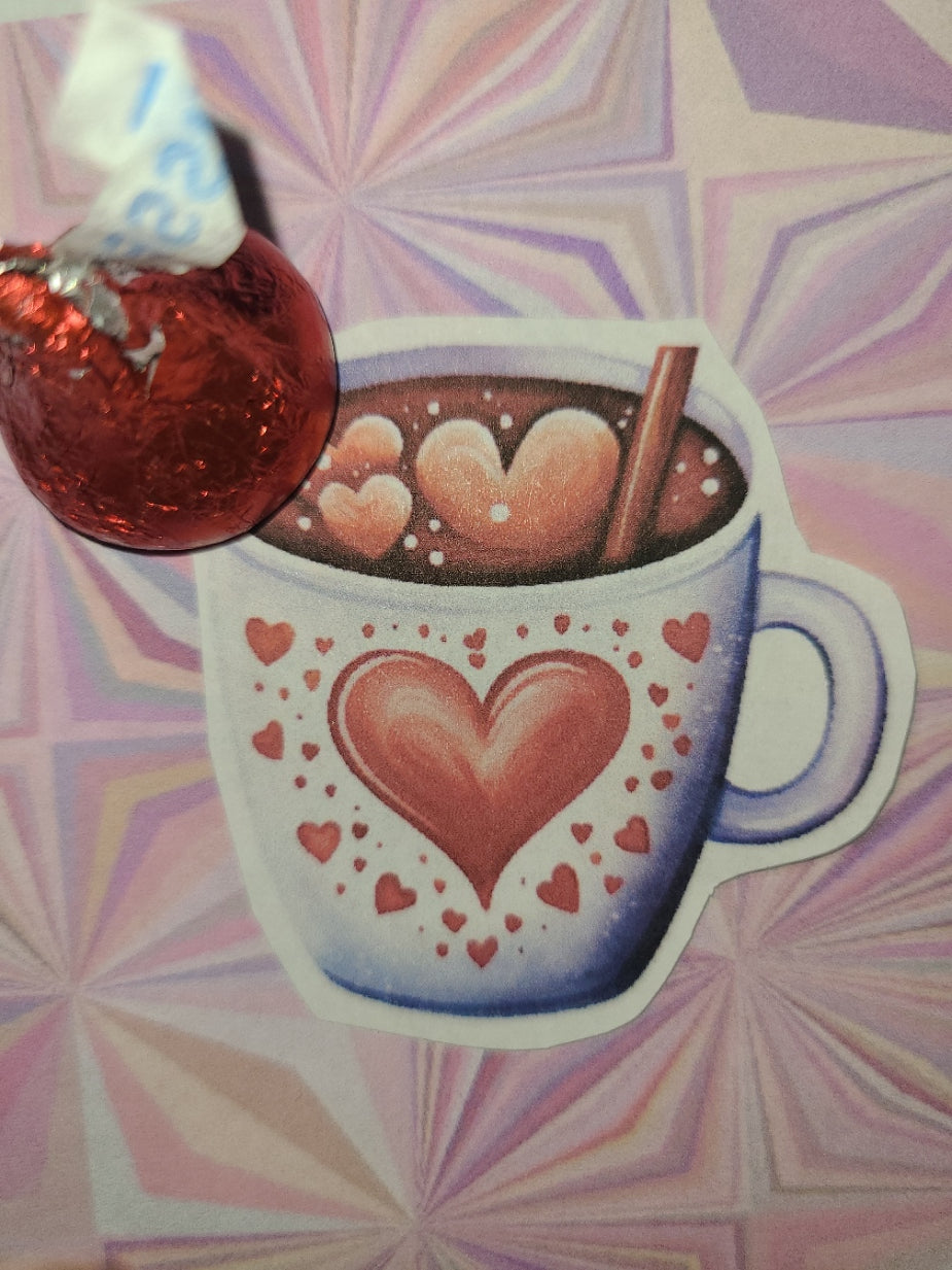 Valentine Mug with Heart Marshmallows