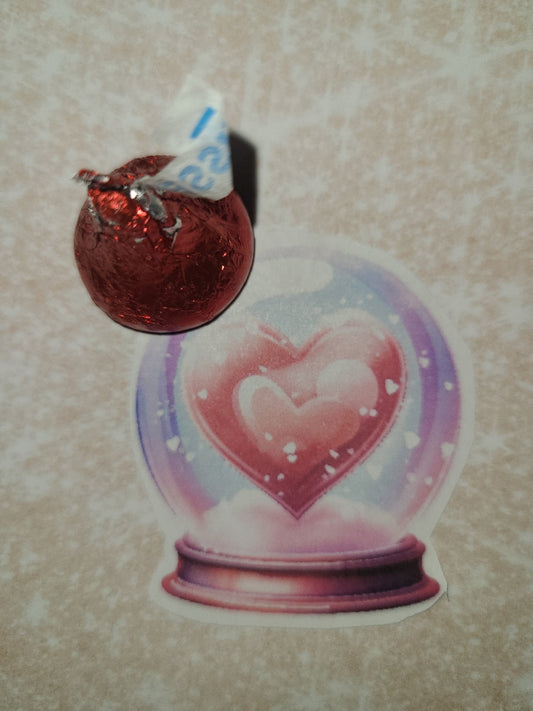 Valentine Snow Globe Heart