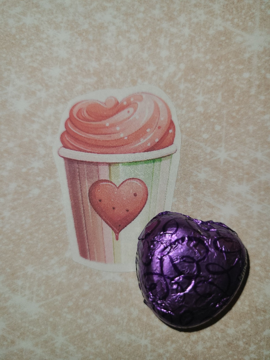 Valentine Pink Swirl Latte