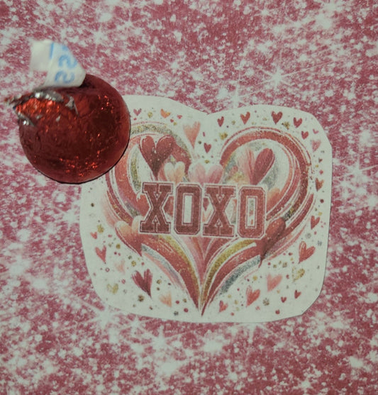 Valentine Brushstroke Heart XOXO