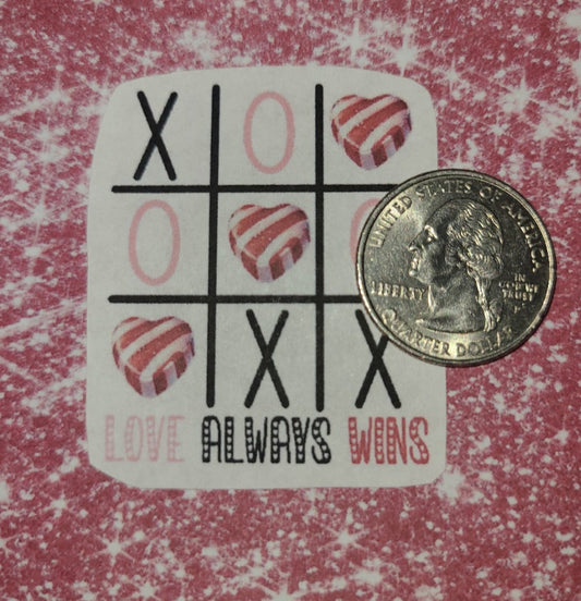 Valentine Tic Tac Toe - Love Always Wins