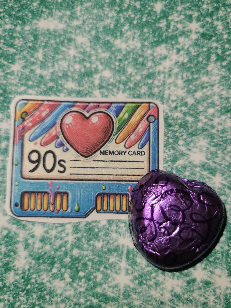 Valentine Nostalgic 90s Memory Card