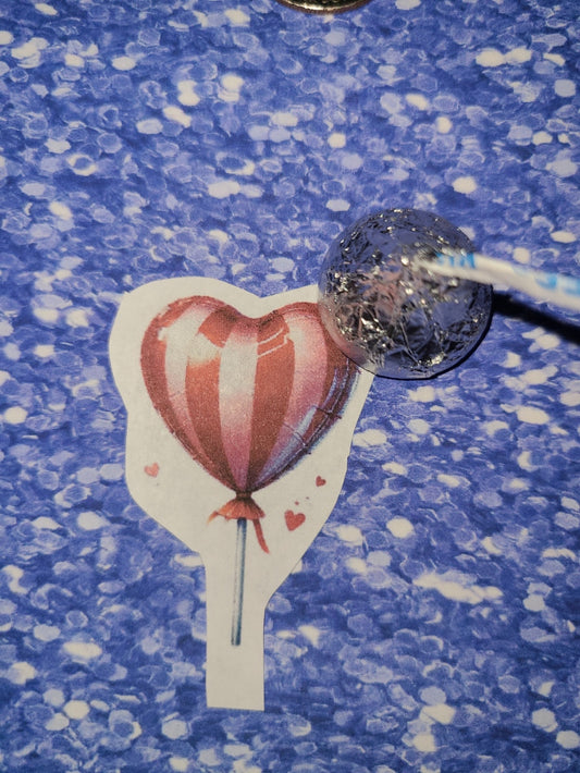 Valentine Striped Balloon