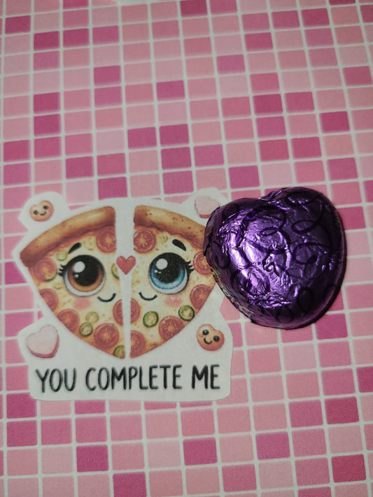 Valentine You Complete Me Pizza