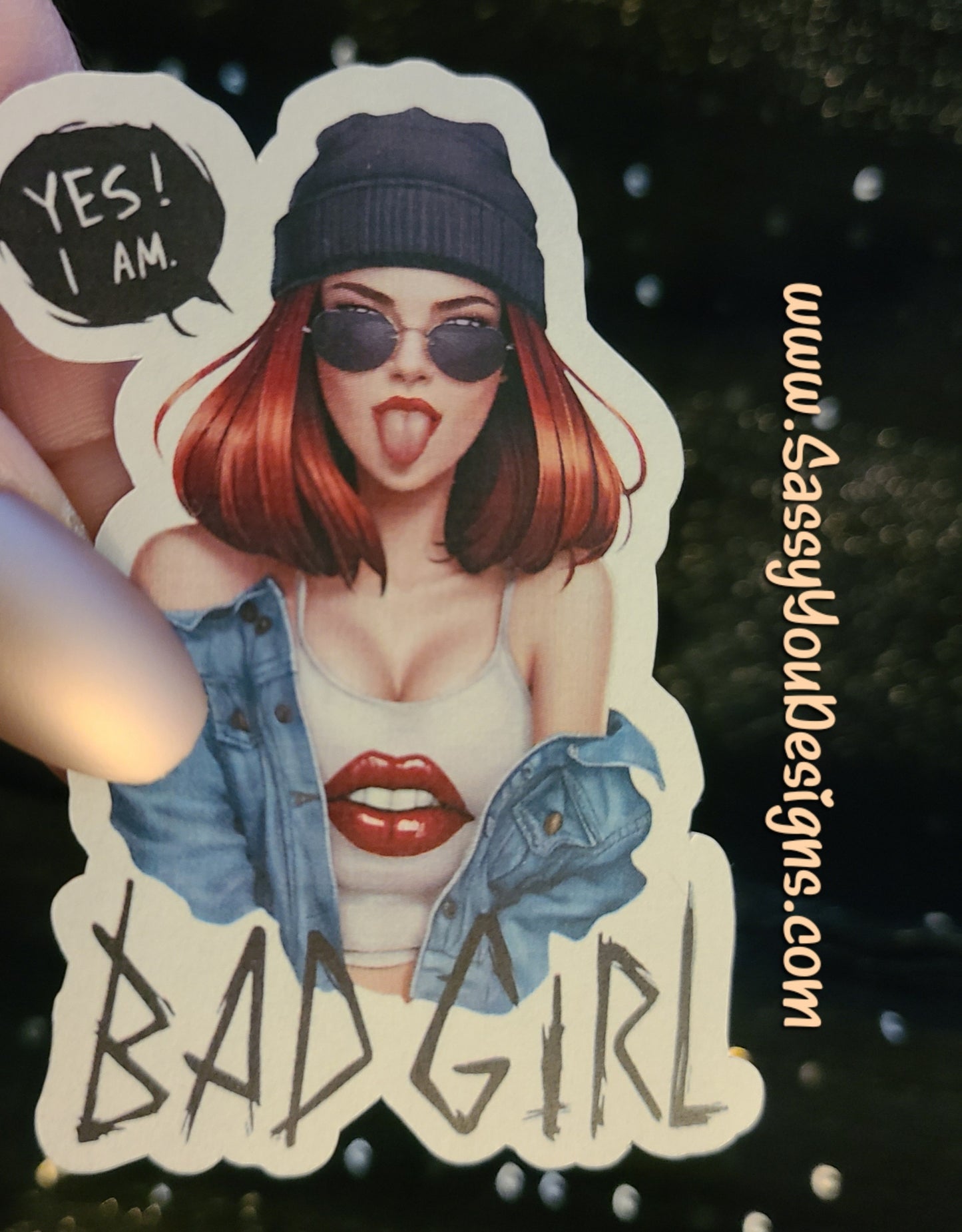 LARGE sticker - Bad Girl