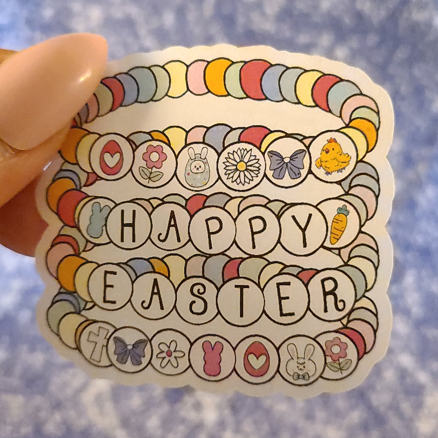 Easter Happy Easter Beaded Bracelet