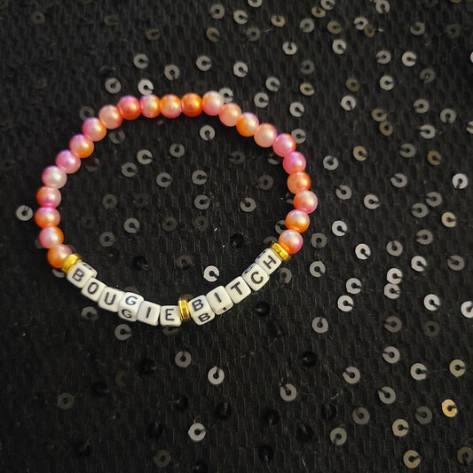 Bracelet BOUGIE BITCH - acrylic beads