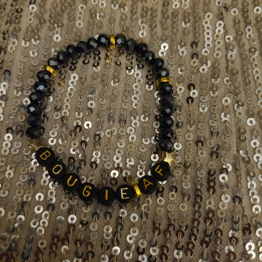 Bracelet BOUGIE AF - faceted rondelle beads