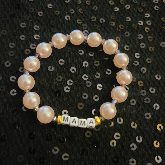 Bracelet MAMA - acrylic beads
