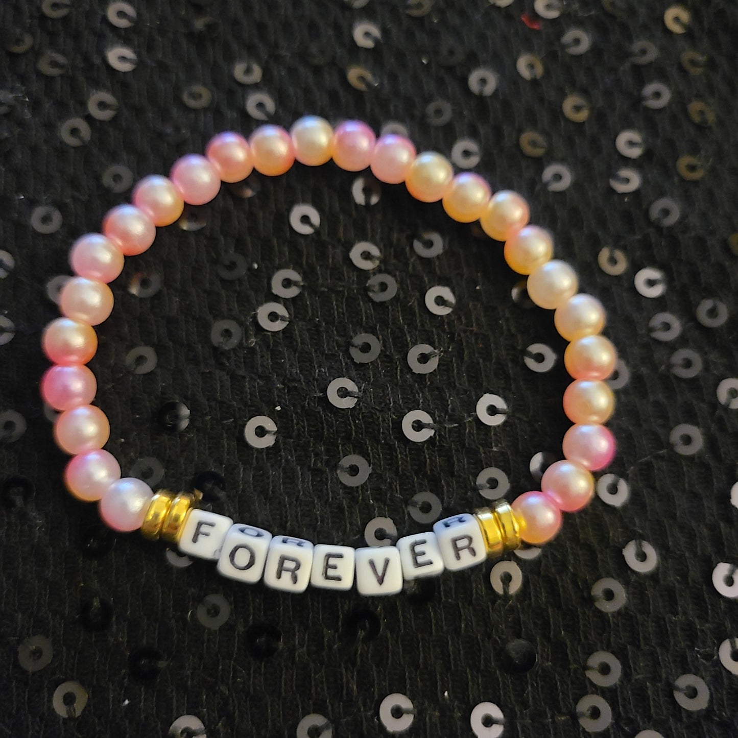 Bracelet FOREVER - acrylic beads