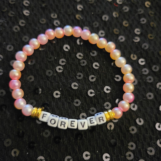 Bracelet FOREVER - acrylic beads