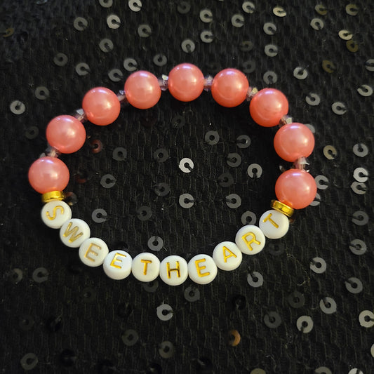 Bracelet SWEETHEART - acrylic beads