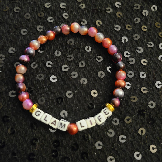 Bracelet GLAM LIFE - acrylic beads
