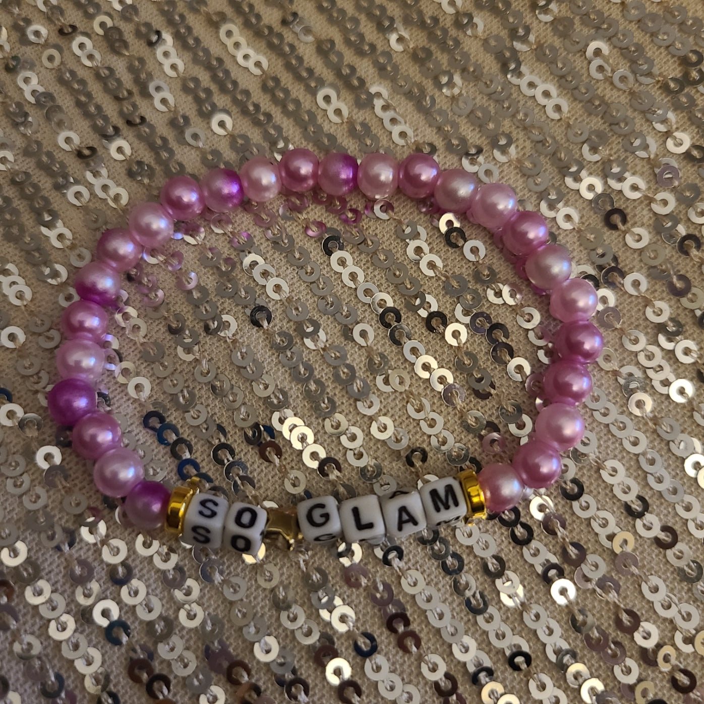Bracelet SO GLAM - acrylic beads