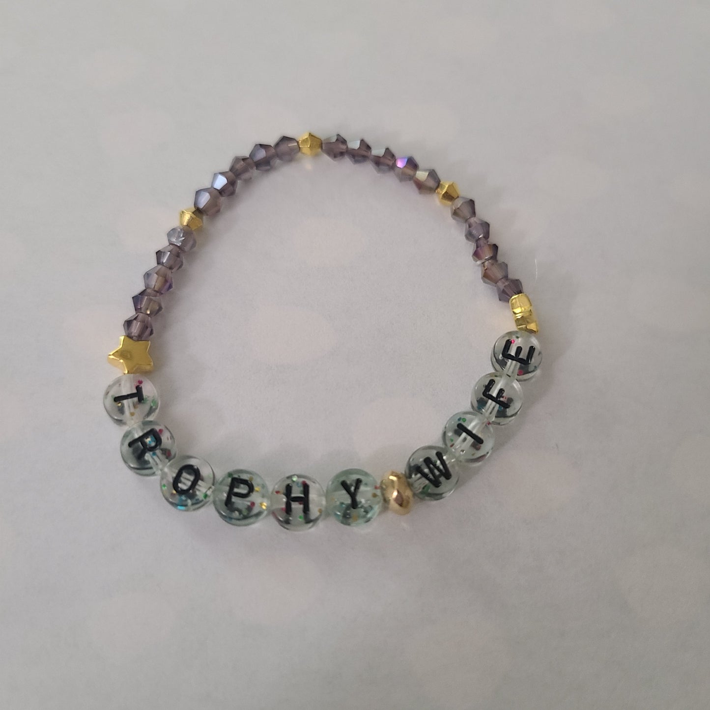 Bracelet TROPHY WIFE - bicone beads