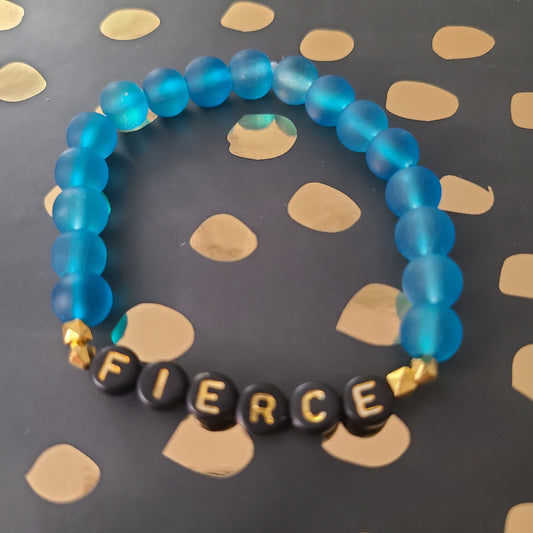 Bracelet FIERCE - glass beads