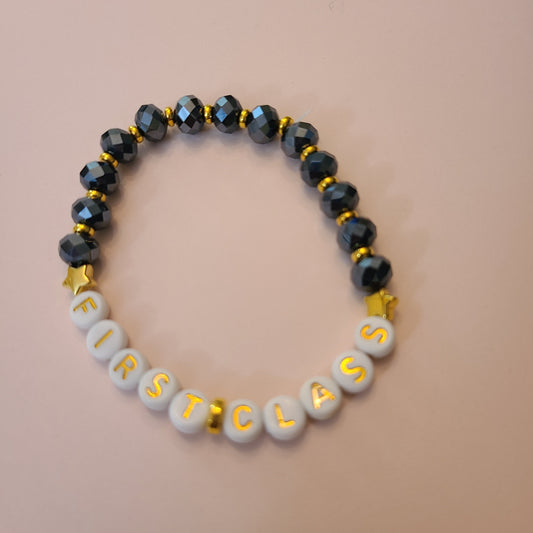 Bracelet FIRST CLASS - faceted rondelle beads