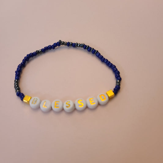 Bracelet BLESSED - seed beads